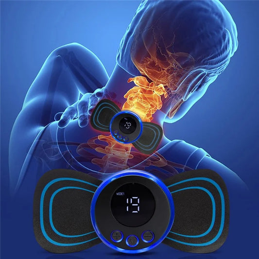 MINI MASAJEADOR CERVICAL ELÉCTRICO RECARGABLE USB + CONTROL EXTRA